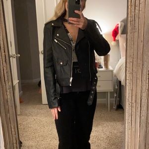 Black Faux Leather Jacket